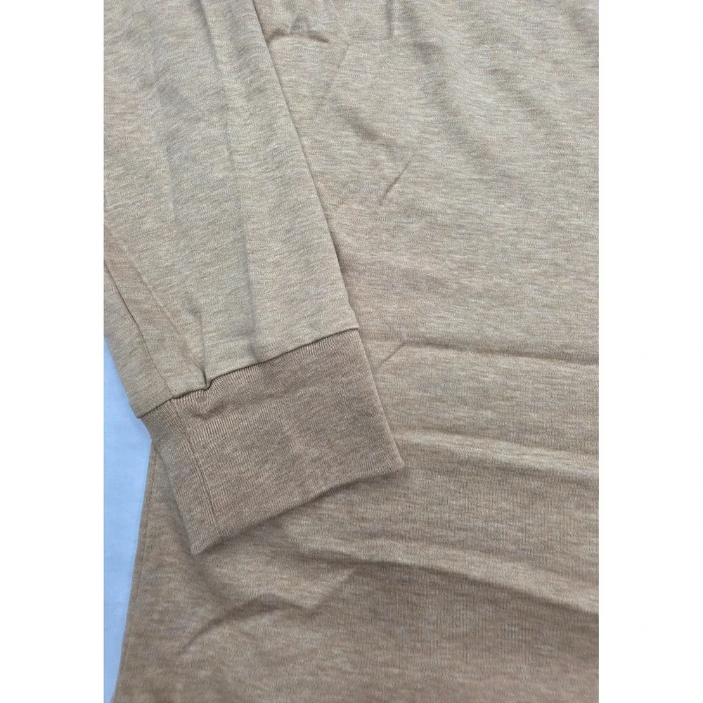 Polo Ralph Lauren Mens Classic Fit Long Sleeve T-Shirt Tan Heather Small